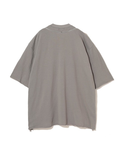 ｶﾞｰｾﾞ裏毛ｻｲﾄﾞZIPﾎﾟｹTEE