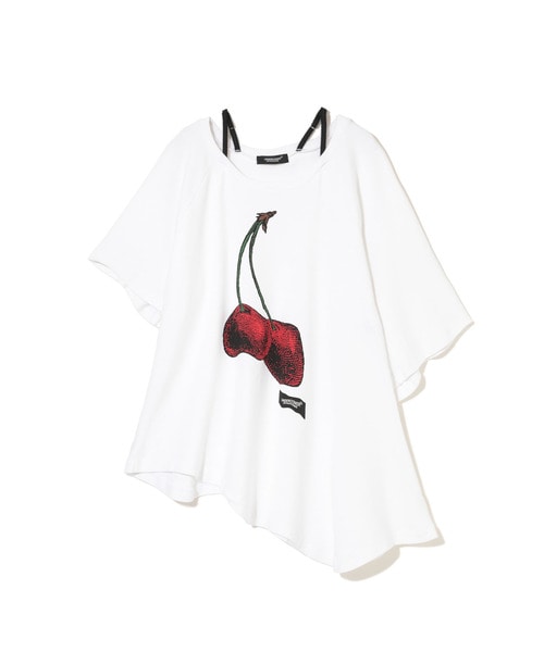Languid肩ﾋﾓ付ﾗｸﾞﾗﾝCS Cherry