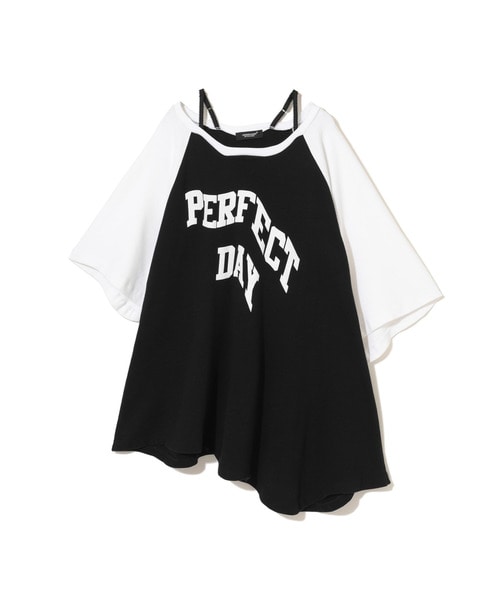 Languid肩ﾋﾓ付ﾗｸﾞﾗﾝCS PERFECT DAY